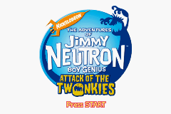 The Adventures of Jimmy Neutron Boy Genius - Attack of the Twonkies Title Screen